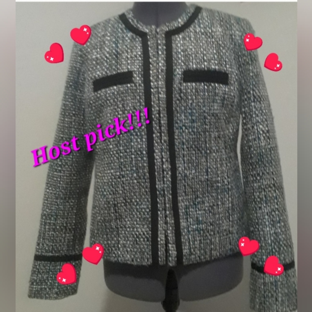 💕HP💕Daisy Fuentes Tweed Blazer‎
